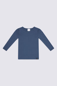 Macpac Baby 150 Merino Long Sleeve Top, Bering Sea, hi-res
