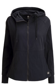 Macpac Women's Rhythm Hooded Fleece Jacket, Black, hi-res