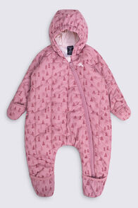 Macpac Baby Pulsar Insulated Onesie, Nostalgia Rose Print/Peach whip, hi-res