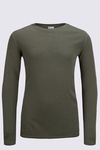 Macpac Kids' 220 Merino Long Sleeve Top, Four Leaf Clover, hi-res
