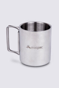 Macpac Stainless Steel Mug, Silver, hi-res
