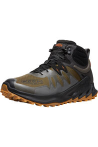 Keen Men's Zionic WP Mid Boots, Dark Olive/Scarlet Ibis, hi-res