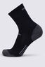 Macpac Merino Blend Ski Sock, Black/Monument, hi-res