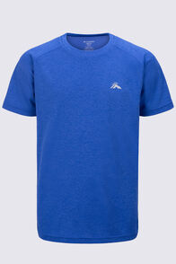 Macpac Kids' Cass Short Sleeve T-Shirt, Dazzling Blue Marle, hi-res