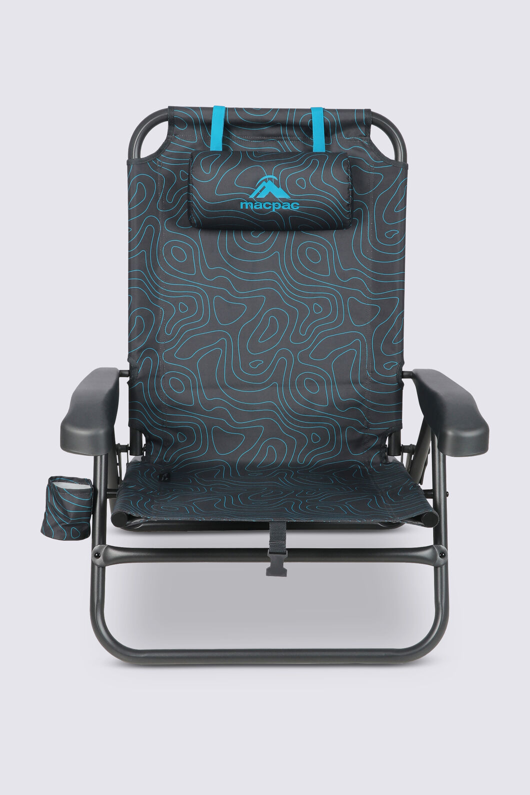 Macpac Folding Beach Recliner V2, Topo Print, hi-res