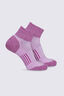 Macpac Trail Quarter Sock — 2 Pack, Pastel Lavender/Festival, hi-res