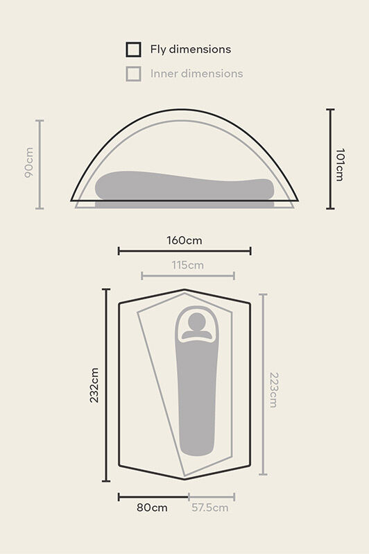 Macpac Microlight Hiking Tent — One Person | Macpac