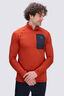 Macpac Men's Crest Fleece Pullover, Picante, hi-res