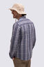 Macpac Men's Eclipse Long Sleeve Shirt, Navy Iris Check, hi-res