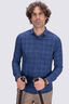 Macpac Men's Eclipse Long Sleeve Shirt, Naval Academy Check, hi-res