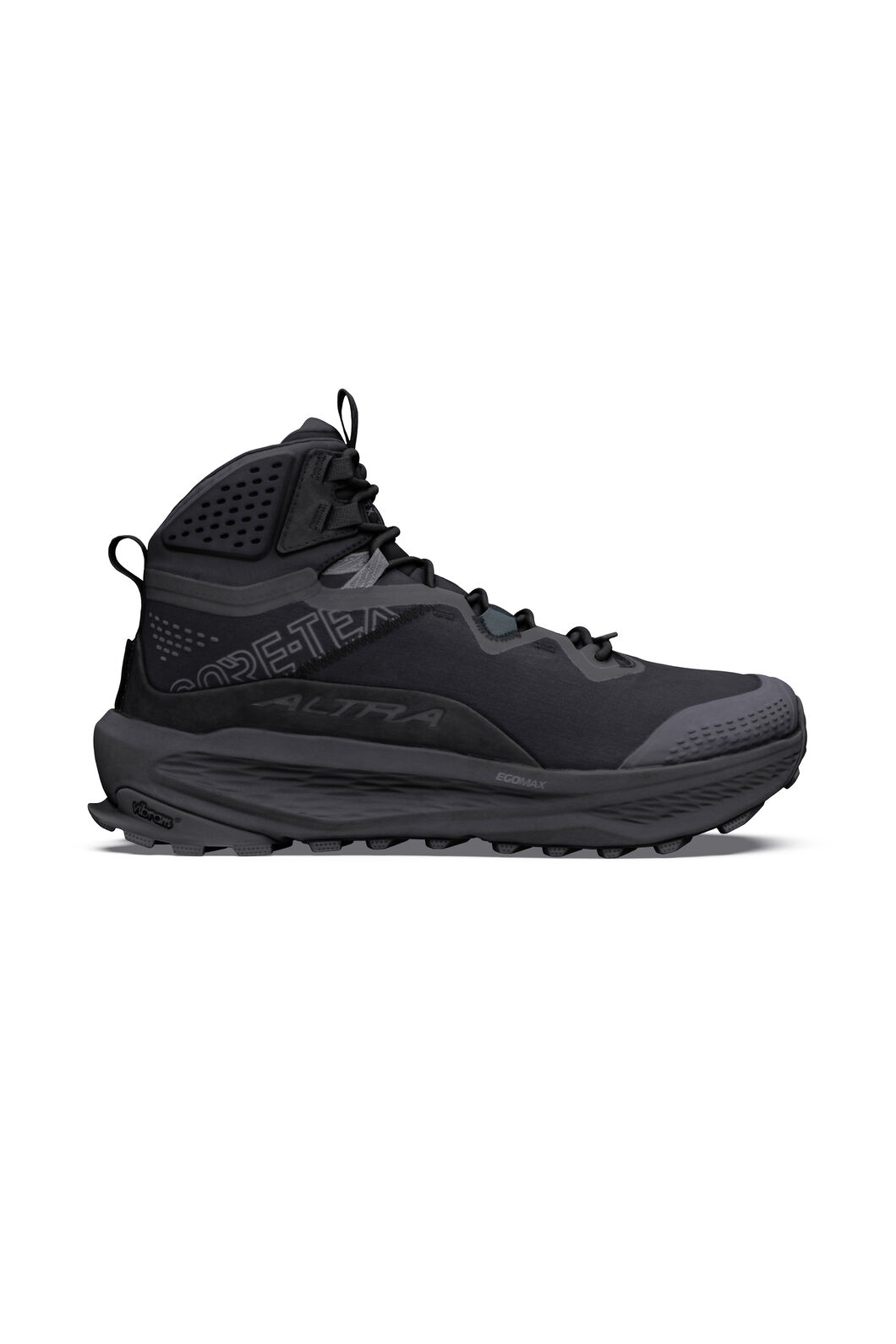 Altra Men's Olympus 7 Mid GTX Mid Hiking Boots, Black/Black/Dark Shadow, hi-res
