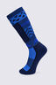 Macpac Kids' Tech Ski Sock, Naval Academy/Sodalite Blue, hi-res