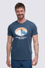 Macpac Men's Wilderness Equipment Fairtrade Organic Short Sleeve T-Shirt, Midnight Navy Marle, hi-res