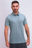 Macpac Men's Lydon 145 Merino Blend Polo, Smoke Blue, hi-res