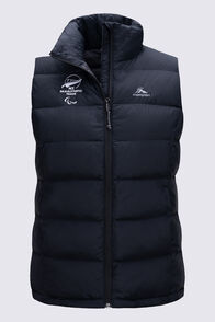 Macpac Paralympics Women's Halo Down Vest, Black, hi-res