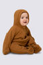 Macpac Baby Acorn Fleece Onesie, Golden Brown, hi-res