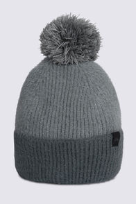 Macpac Kids' Two-Tone Pom Pom Beanie, Balsam Green/Urban Chic, hi-res