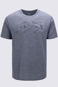 Macpac Taylor Range 180 Merino T-Shirt, Grey Marle, hi-res
