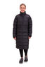 Macpac Women's Aurora Long Hooded Down Coat, Black, hi-res