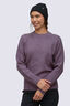 Macpac Women's Hearth Merino Long Sleeve Crew, Cadet Marle, hi-res