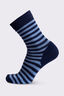Macpac Footprint Sock, Blue Nights/Vallarta Stripe, hi-res