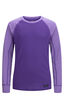Macpac Kids' Geothermal Long Sleeve Top, Chalk Violet/Passion Flower, hi-res