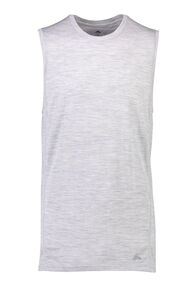 Macpac Men's 150 Merino Singlet, Light Grey Marle, hi-res