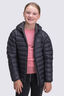 Macpac Kids' Uber Light Hooded Down Jacket, Black, hi-res