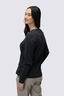 Macpac Women's Vintage Embroidered Fairtrade Organic Cotton Long Sleeve T-Shirt, BLACK MARLE, hi-res