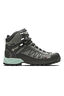 Lippi Women's Bravo Evo Mid Hiking Boots, Dark Grey/Turquoise, hi-res