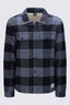 Macpac Men's Alma Fleece Lined Shirt, Turbulence Check, hi-res