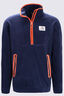 Macpac Men's Originals Fleece Pullover, Baritone Blue/Rooibos Tea, hi-res