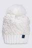 Macpac Snow Pom Pom Beanie, White, hi-res