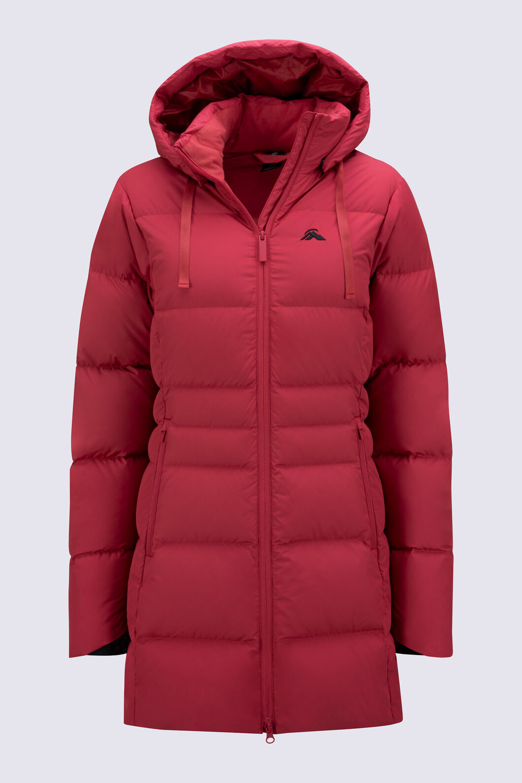 Macpac Women's Aurora Hooded Down Coat, American Beauty, hi-res