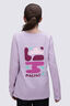 Macpac Kids' Abstract Waterway Fairtrade Organic Cotton Long Sleeve T-Shirt, Fair Orchid, hi-res