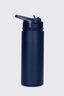 Macpac Insulated Wide Mouth Bottle with Straw Lid — 530ml, Navy, hi-res
