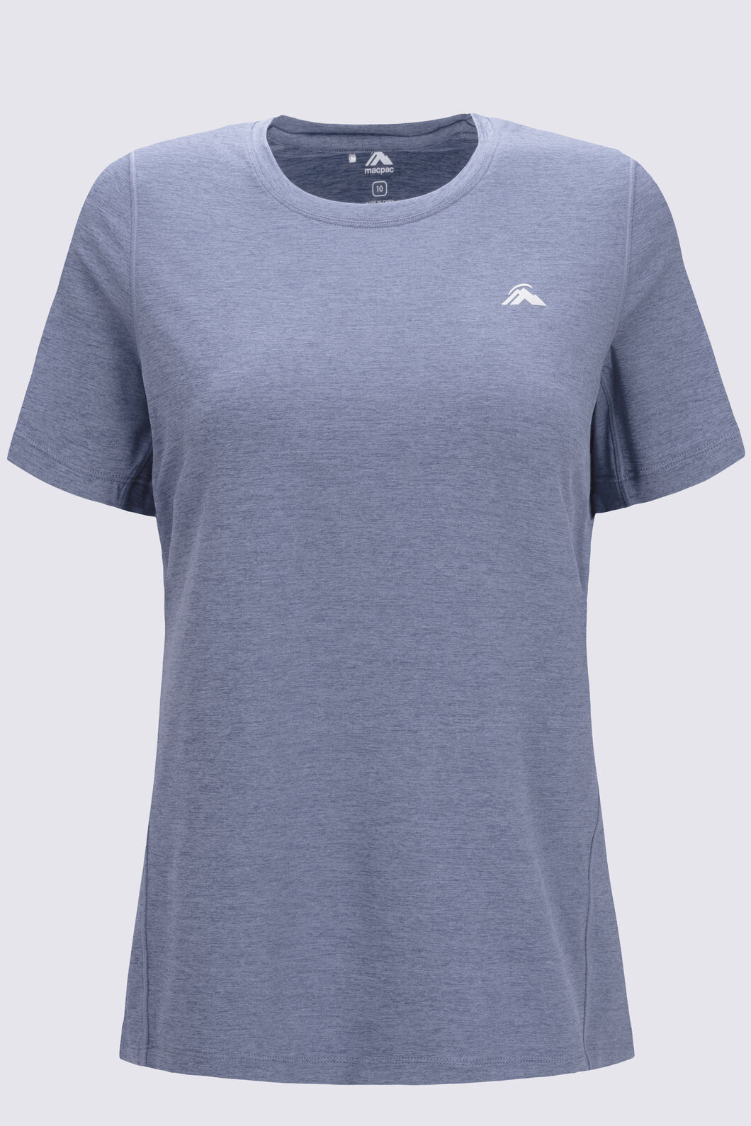 Macpac Women's brrr° T-Shirt, Troposphere Marle, hi-res
