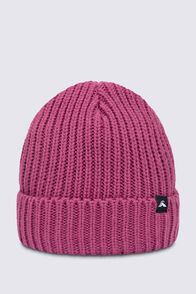Macpac Kids' Thick Knit Beanie, Malaga, hi-res