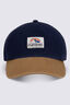 Macpac Vintage Cap, Navy/Medal Bronze, hi-res