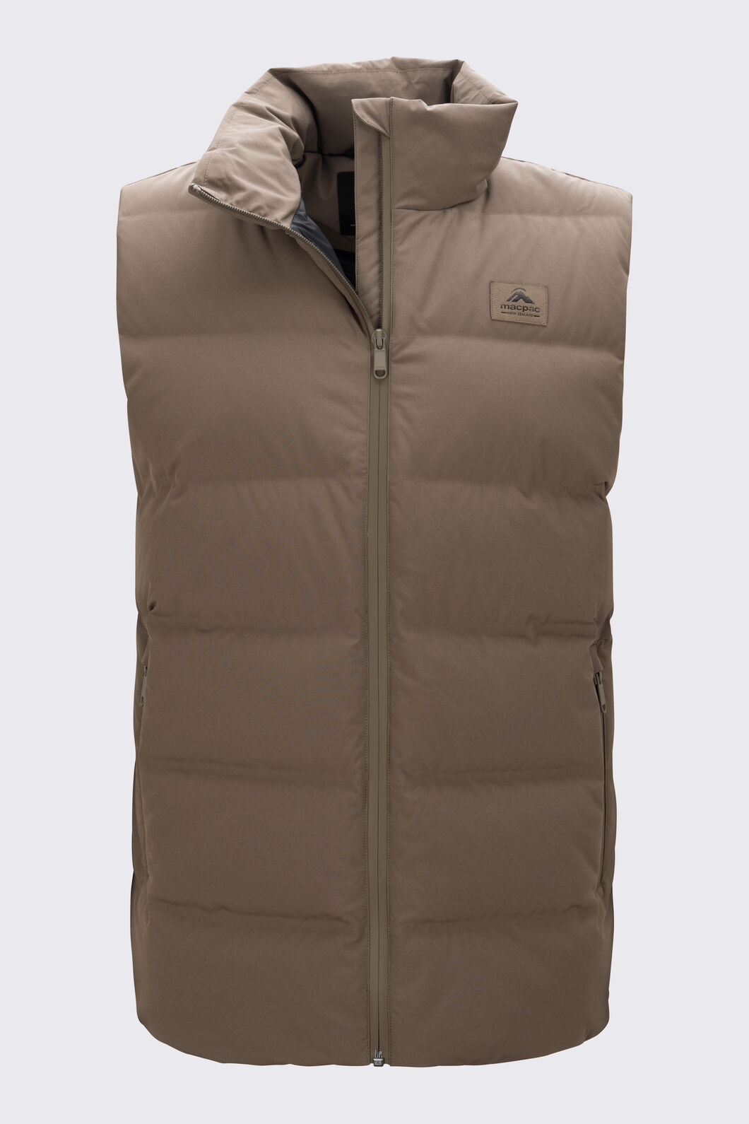 Macpac Men's Narvi Down Vest, Stone Grey, hi-res