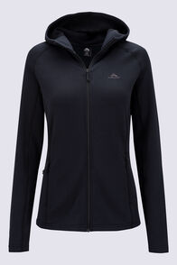 Macpac Women's Ion Hooded Fleece Jacket, Black, hi-res