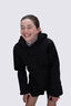 Macpac Kids' Sabre Hooded Softshell Jacket, Black, hi-res