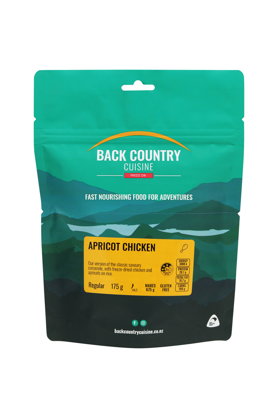 Back Country Apricot Chicken 175g, None, hi-res