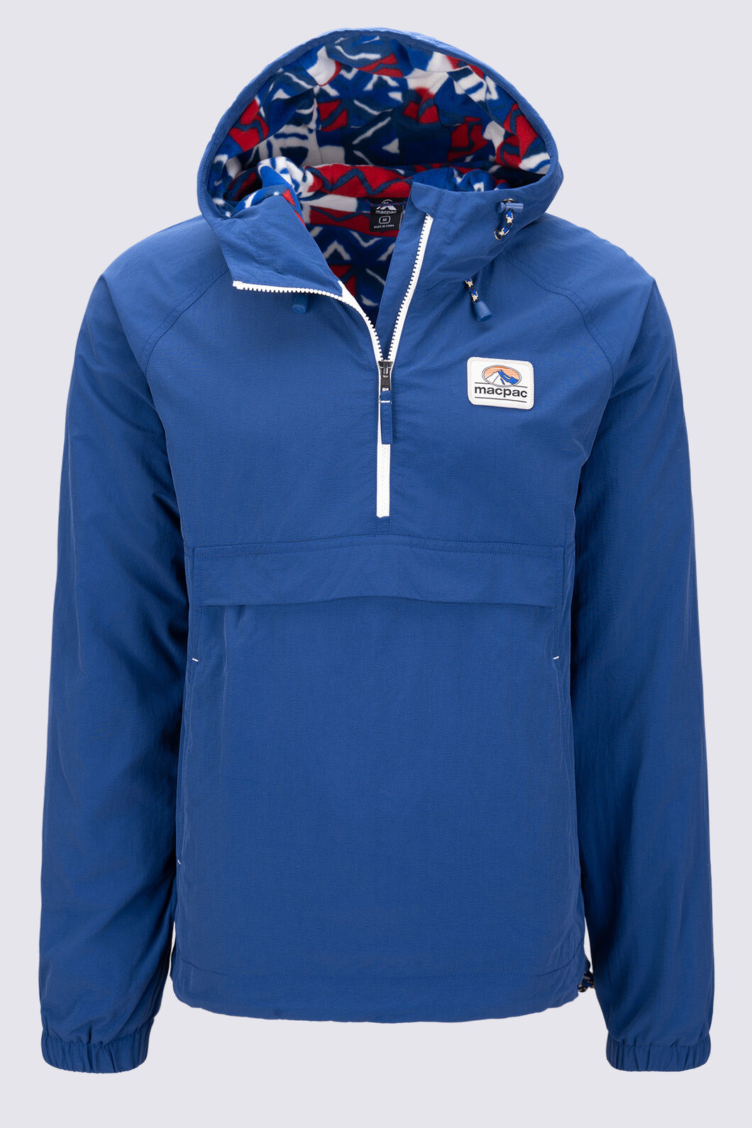 Macpac Men&rsquo;s Heritage Fleece-Lined Windbreaker, Navy Peony, hi-res