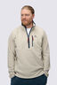 Macpac Men&rsquo;s Transit Fleece Pullover, FEATHER GREY, hi-res