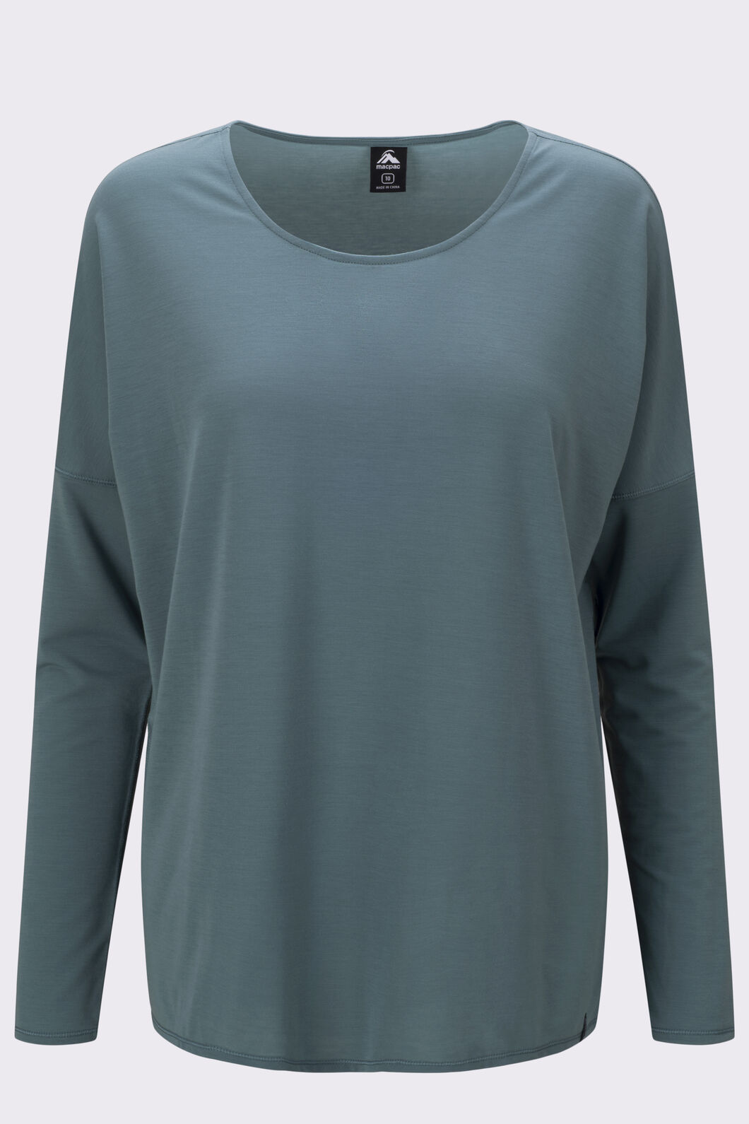 Macpac Women's Eva Long Sleeve T-Shirt, North Atlantic, hi-res