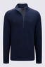 Macpac Men&rsquo;s Seaforth 1/4 Zip, Baritone Blue Marle, hi-res