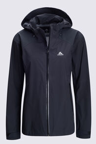 Macpac Women's Traverse Rain Jacket, Black, hi-res