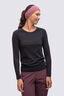 Macpac Women's Limitless Long Sleeve T-Shirt, Black, hi-res