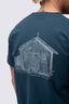 Macpac Men's Cameron Hut Fairtrade Organic Cotton Short Sleeve T-Shirt, Midnight Navy, hi-res